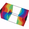 Kites 40 In. Box Kite - Wavy Rainbow 1 Kites 40 In. Box Kite - Wavy Rainbow