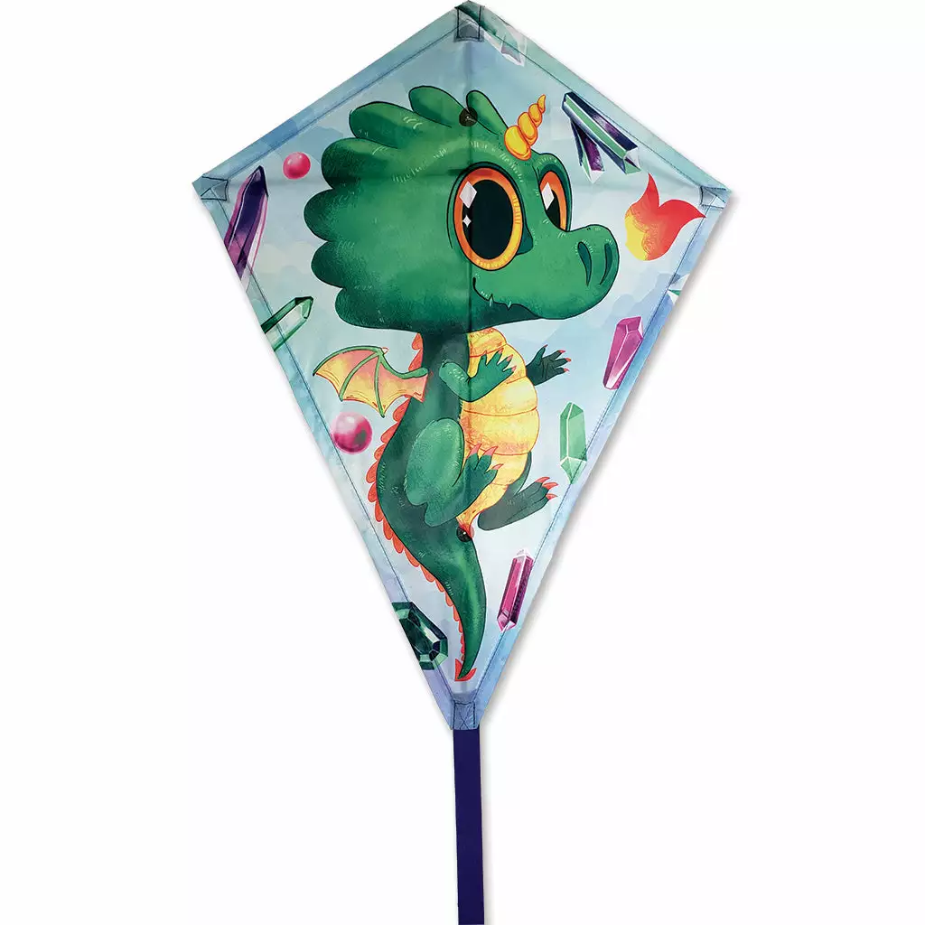 Kites Premier Kites 25 In. Diamond Kite - Crystal Dragon 3 Kites Premier Kites 25 In. Diamond Kite - Crystal Dragon