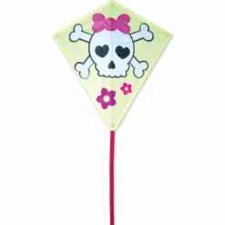 Kites 30 In. Diamond Kite - Girl Skull