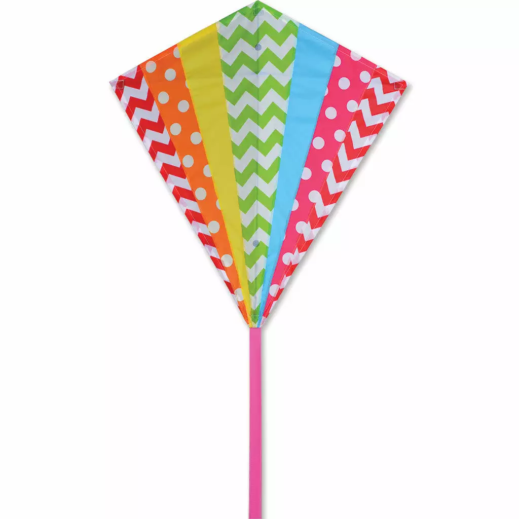 Kites 30 In. Diamond Kite - Hip Rainbow Premier Kites 4 Kites 30 In. Diamond Kite - Hip Rainbow Premier Kites