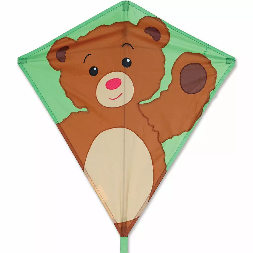 Kites Premier Kites 30 In. Diamond Kite - Teddy Bear 3 Kites Premier Kites 30 In. Diamond Kite - Teddy Bear