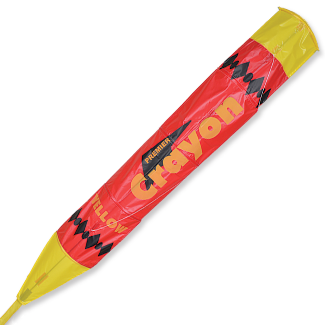 Kites Premier Kites Crayon Kite - Yellow 2 Kites Premier Kites Crayon Kite - Yellow