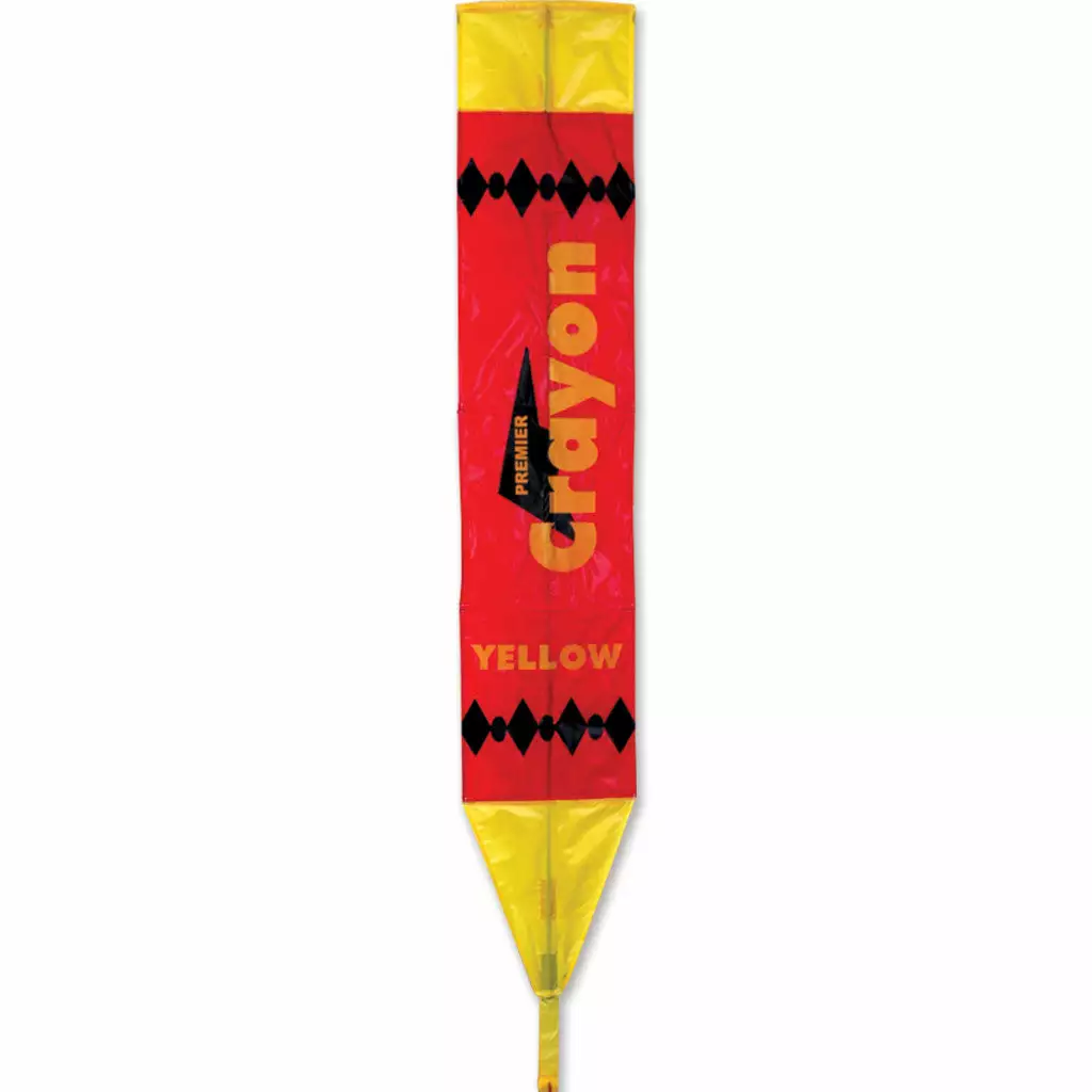 Kites Premier Kites Crayon Kite - Yellow 3 Kites Premier Kites Crayon Kite - Yellow
