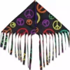 Kites Fringe Delta Kite - Black Peace