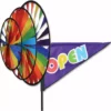 WindGarden WindGarden Triple Spinner - Rainbow Open