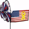 WindGarden Triple Spinner - Yellow Ribbon