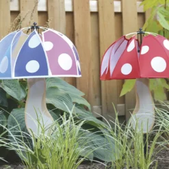 WindGarden Mushroom Spinner - Red Polka Dot WindGarden