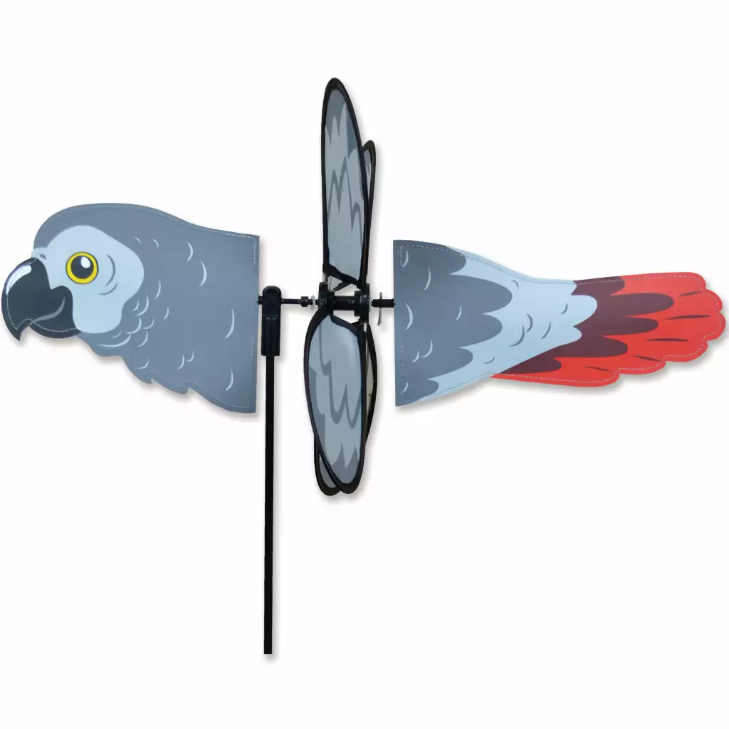 WindGarden Petite Spinner - African Grey Parrot 3 WindGarden Petite Spinner - African Grey Parrot