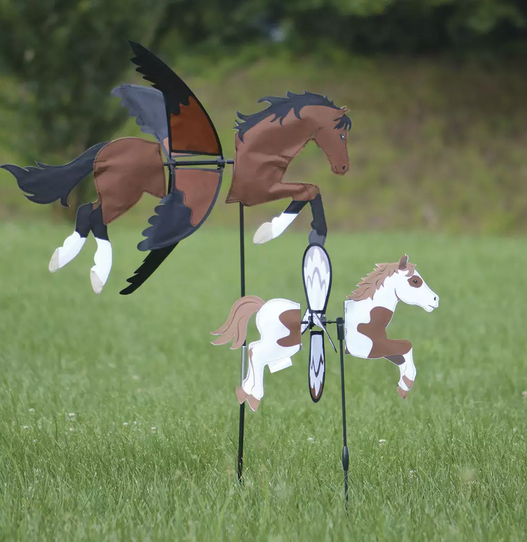 WindGarden Petite Spinner - Pinto Horse WindGarden 4 WindGarden Petite Spinner - Pinto Horse WindGarden