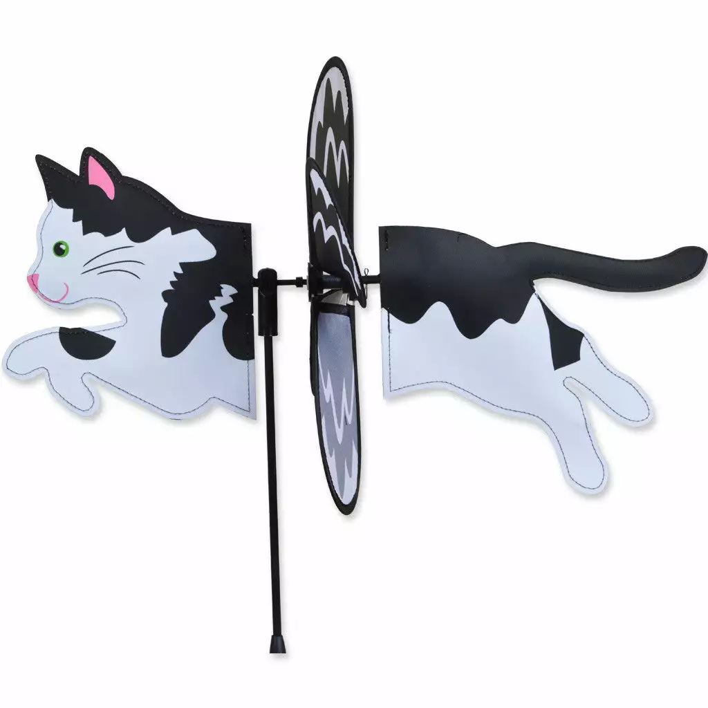 WindGarden Petite Spinner - Black & White Cat 3 WindGarden Petite Spinner - Black & White Cat