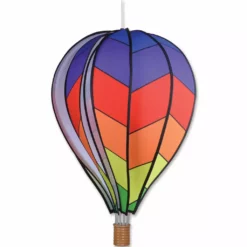 WindGarden 22 In. Hot Air Balloon - Chevron Rainbow