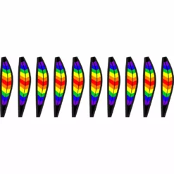 WindGarden WindGarden 12 In. Hot Air Balloon - Double Rainbow Chevron