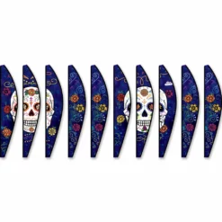 WindGarden WindGarden 22 In. Hot Air Balloon - Day Of The Dead Blue