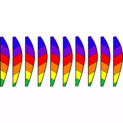 WindGarden 26 In. Hot Air Balloon - Chevron Rainbow WindGarden