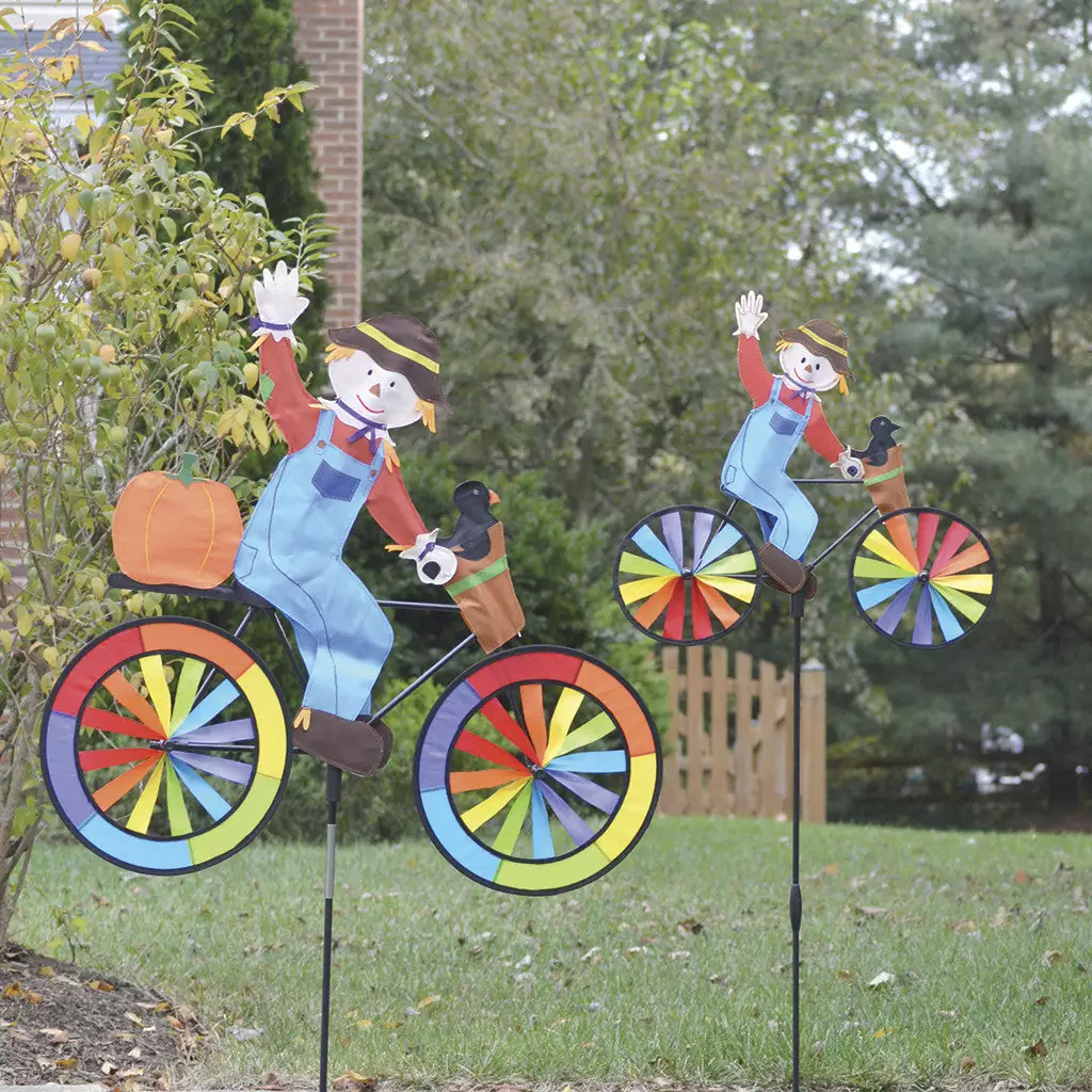 WindGarden 30 In. Bike Spinner - Scarecrow WindGarden 4 WindGarden 30 In. Bike Spinner - Scarecrow WindGarden