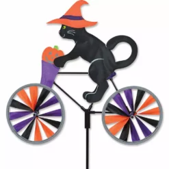 WindGarden 20 In. Bike Spinner - Halloween Cat WindGarden