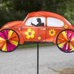WindGarden 22 In. VW Hippie Mobile Spinner - Orange WindGarden