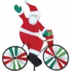 WindGarden 20 In. Bike Spinner - Santa 1 WindGarden 20 In. Bike Spinner - Santa
