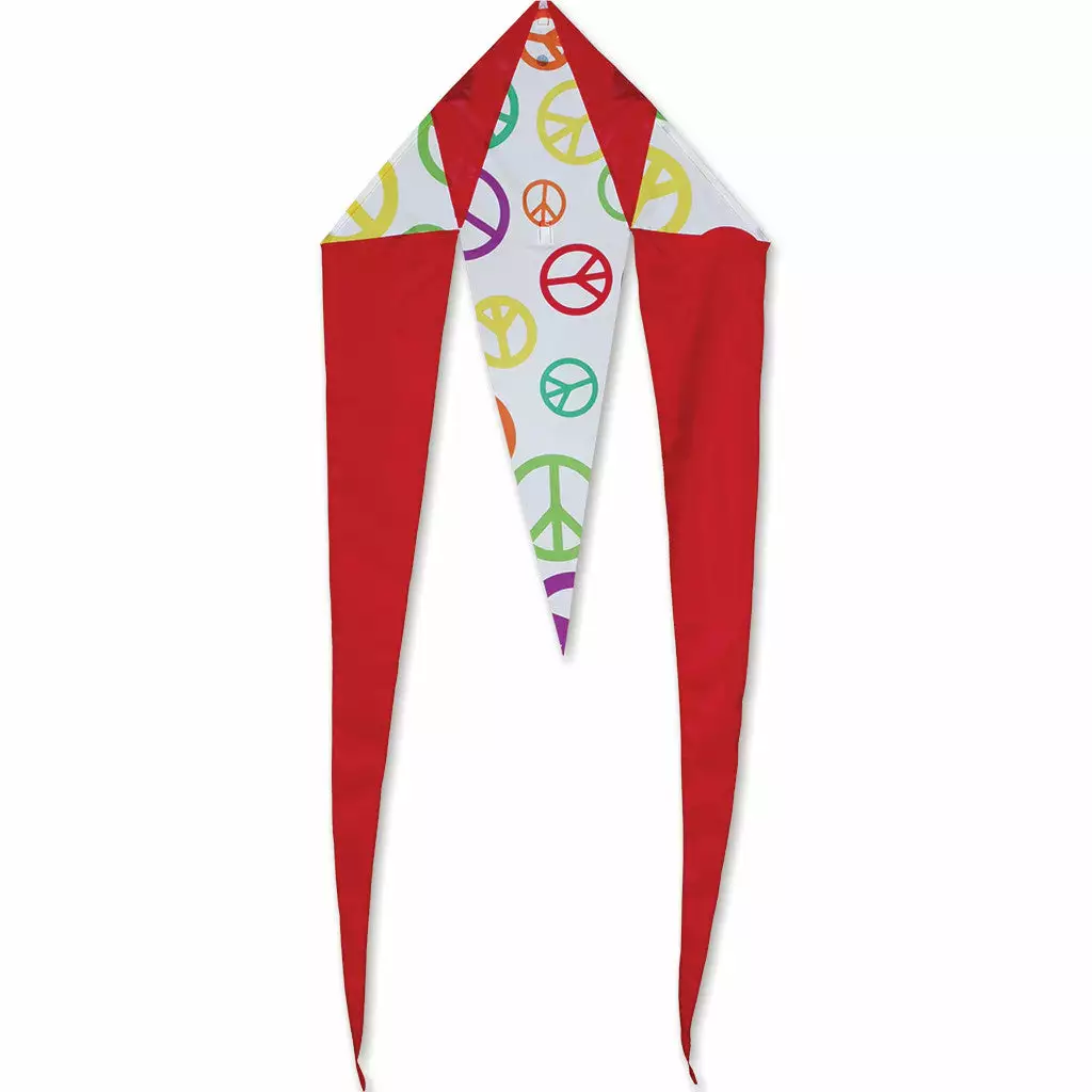 Kites Premier Kites Mini Flo-Tail Delta Kite - Peace Signs 4 Kites Premier Kites Mini Flo-Tail Delta Kite - Peace Signs