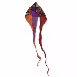 Collections Kites 13 Ft. Flo-tail Delta Kite - Warm Orbit