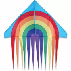 Kites 56 In. Stream Delta Kite - Rainbow