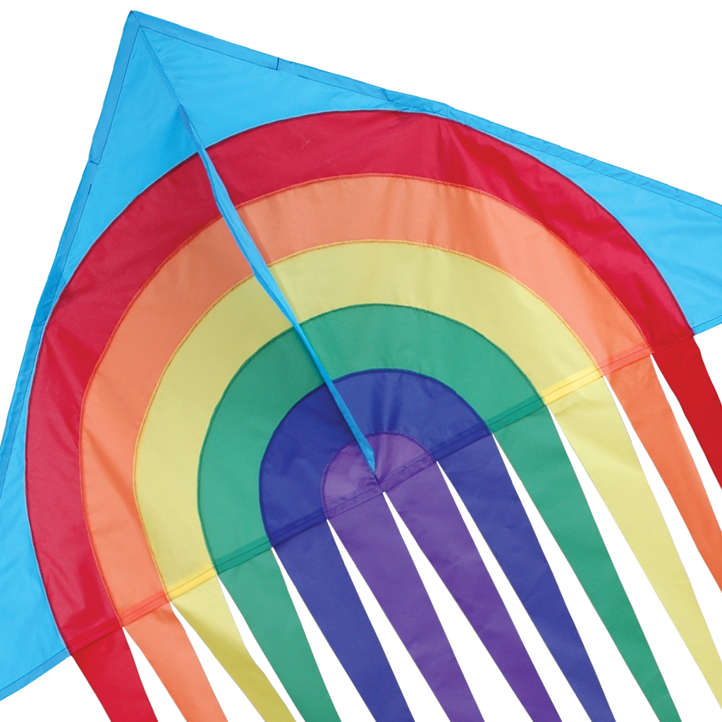 Kites 56 In. Stream Delta Kite - Rainbow 3 Kites 56 In. Stream Delta Kite - Rainbow