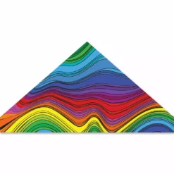 Kites 56 In. Delta Kite - Electromagnetic Rainbow Premier Kites