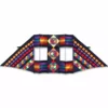 Collections Kites 12.5 Ft. Swept Wing Double Box Delta Kite - Mayan Rainbow Collections