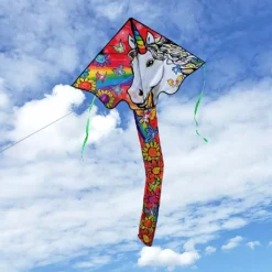Kites Premier Kites Large Easy Flyer Kite - Unicorn Flowers
