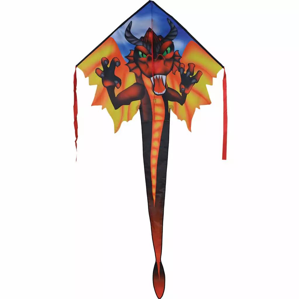 Kites Premier Kites Large Easy Flyer Kite - Red Dragon 4 Kites Premier Kites Large Easy Flyer Kite - Red Dragon