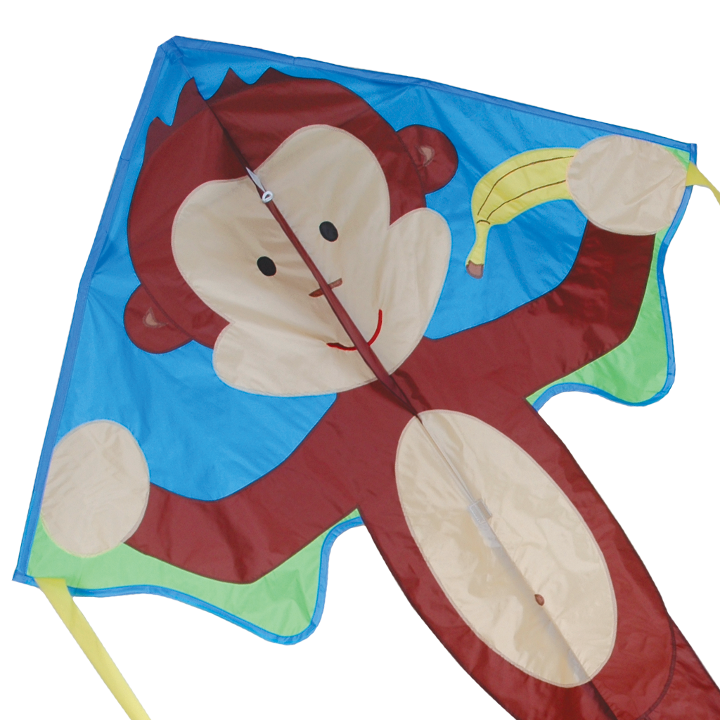 Kites Large Easy Flyer Kite - Mikey Monkey Premier Kites 3 Kites Large Easy Flyer Kite - Mikey Monkey Premier Kites