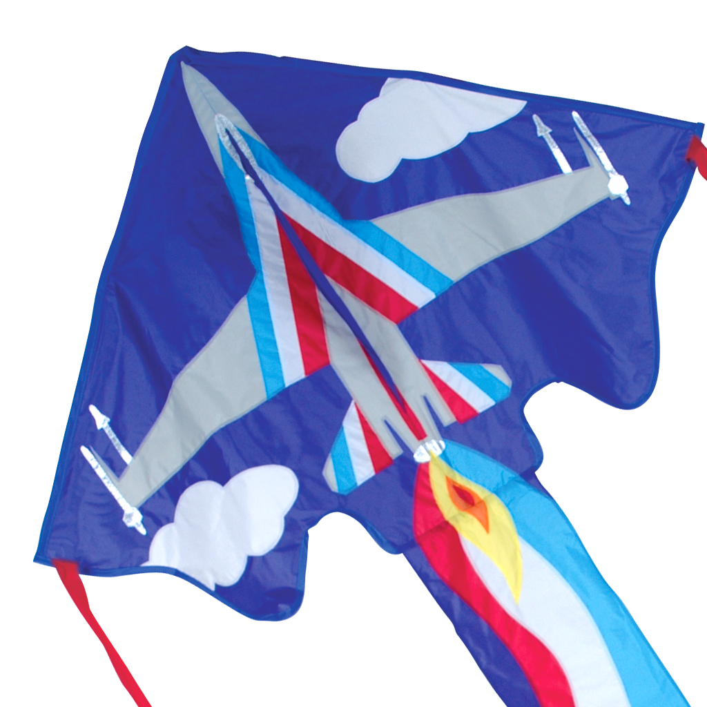 Kites Large Easy Flyer Kite - F16 Premier Kites 3 Kites Large Easy Flyer Kite - F16 Premier Kites