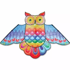 Kites 70 In. Rainbow Owl Kite Premier Kites