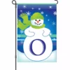 Accent Home & Garden 12 In. Winter Monogram Flag - O