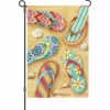 Accent Home & Garden 12 In. Flag - Flip Flops Sand