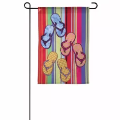 Accent Home & Garden Accent 12 In. Flag - Espadrille Flip Flops