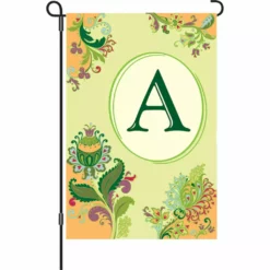 Accent Home & Garden 12 In. Spring Monogram Flag - A