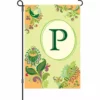 Accent Home & Garden 12 In. Spring Monogram Flag - P Accent