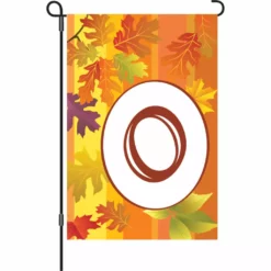 Accent Home & Garden Accent 12 In. Fall Monogram Flag - O