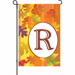 Accent Home & Garden Accent 12 In. Fall Monogram Flag - R