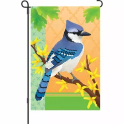Accent Home & Garden 12 In. Flag - Blue Jay In Spring Accent