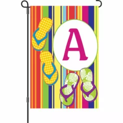 Accent Home & Garden Accent 12 In. Summer Monogram Flag - A