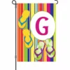 Accent Home & Garden 12 In. Summer Monogram Flag - G Accent