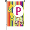 Accent Home & Garden Accent 12 In. Summer Monogram Flag - P