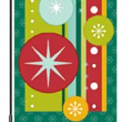 Accent Home & Garden - Sale 12 In. Flag - Retro Christmas Accent