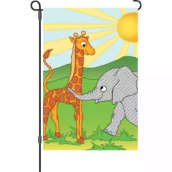 Accent Home & Garden 12 In. Flag - Zoo Pals