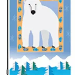 Accent Home & Garden - Sale 12 In. Flag - Polar Bear Mountain Accent