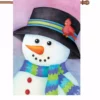 Accent Home & Garden Accent 28 In. Flag - Friendly Snowman