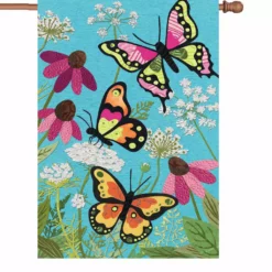 Accent Home & Garden 28 In. Flag - Fluttering Butterflies