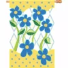 Accent Home & Garden 28 In Flag-Country Flowers